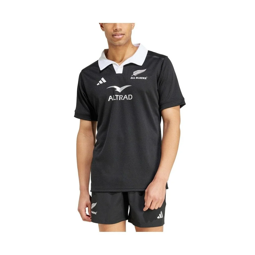Adidas All Blacks New Zealand Black Rugby Jersey $95 size Men's Large New NWT